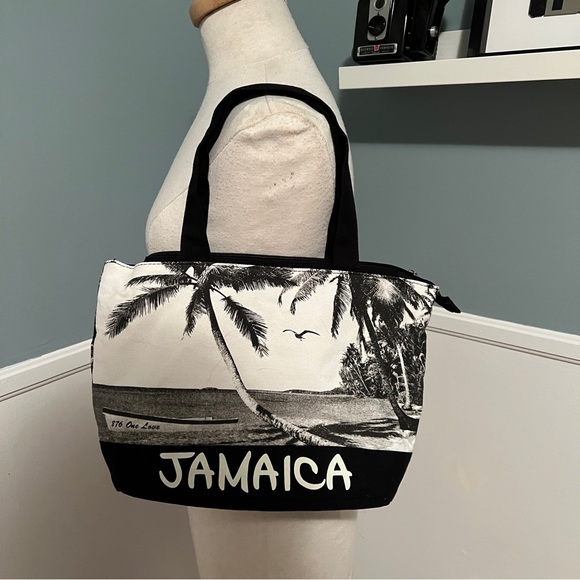 Vacation shoulder bag - palm tree beach theme tote - Picture 5 of 5